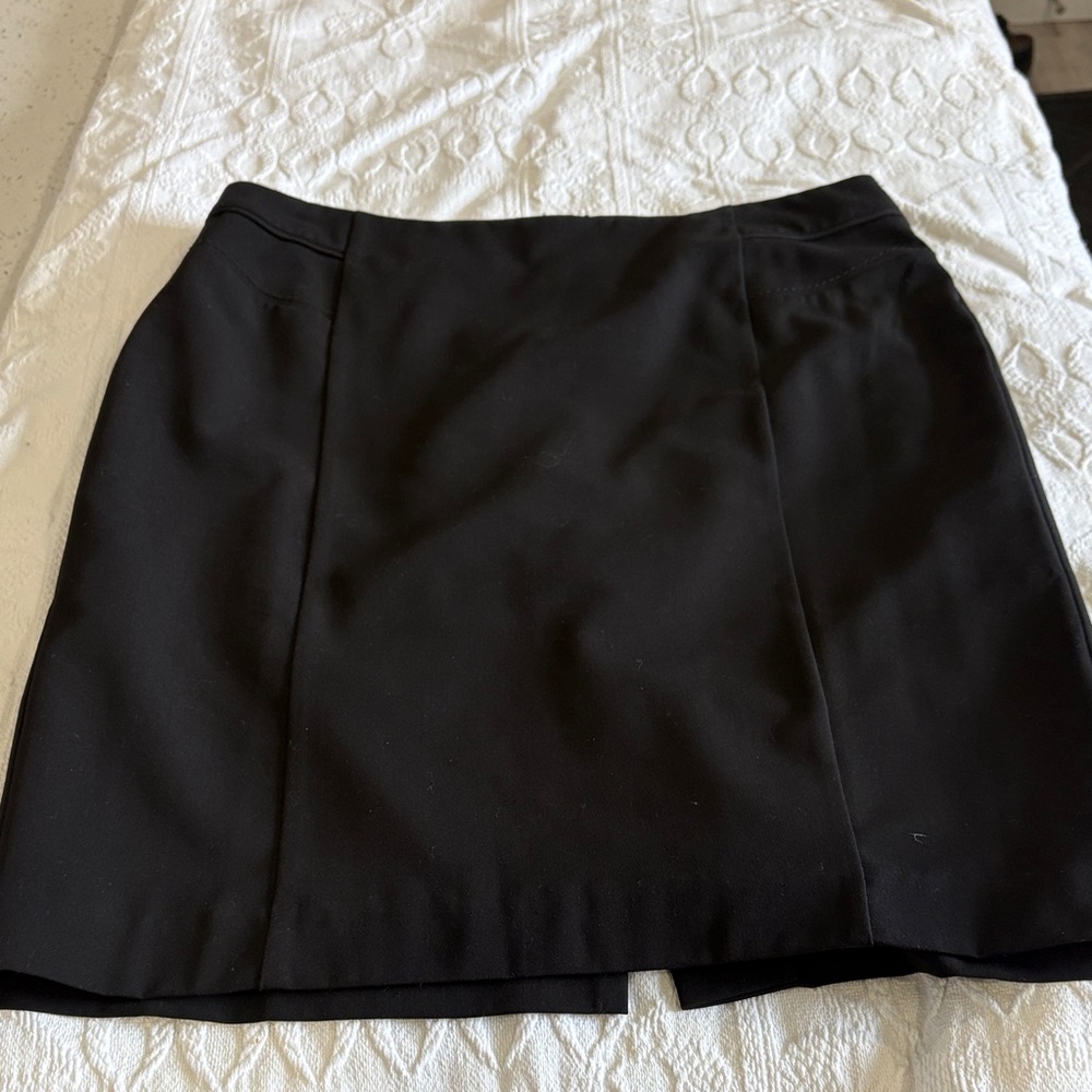 Worthington Black Mini Skirt with Panel Details
